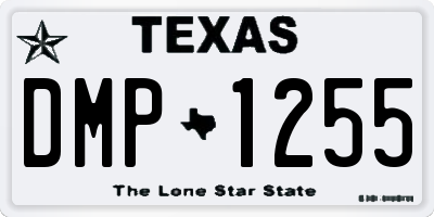 TX license plate DMP1255