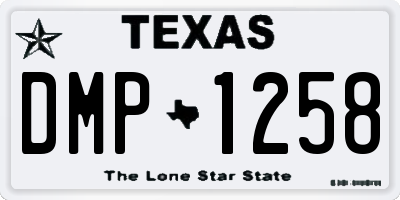 TX license plate DMP1258