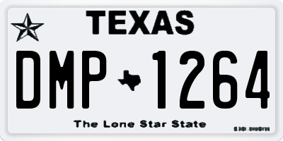 TX license plate DMP1264