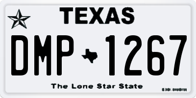 TX license plate DMP1267