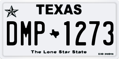 TX license plate DMP1273