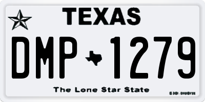 TX license plate DMP1279