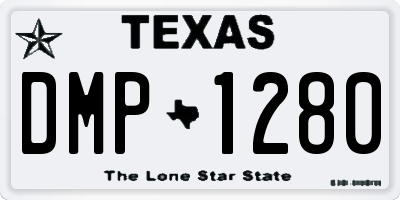 TX license plate DMP1280