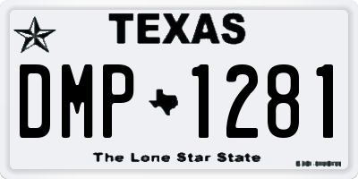 TX license plate DMP1281