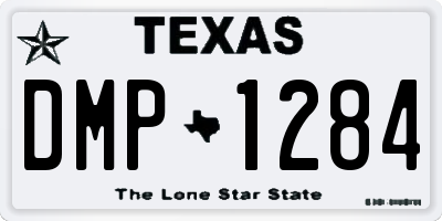 TX license plate DMP1284