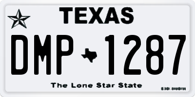 TX license plate DMP1287