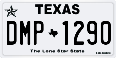 TX license plate DMP1290