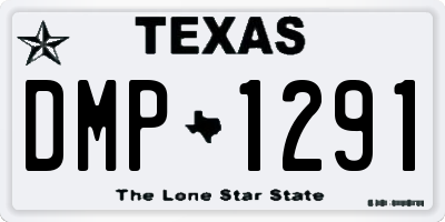 TX license plate DMP1291
