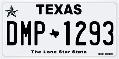 TX license plate DMP1293