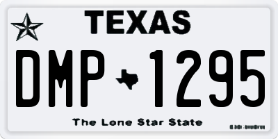 TX license plate DMP1295