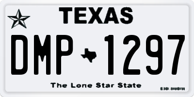 TX license plate DMP1297