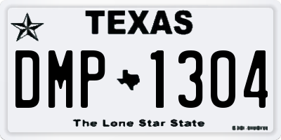 TX license plate DMP1304
