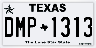 TX license plate DMP1313