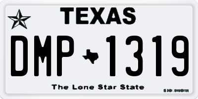 TX license plate DMP1319
