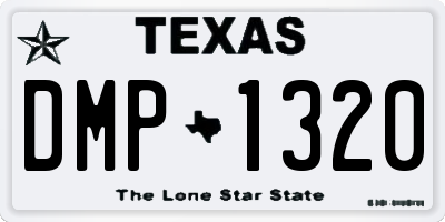 TX license plate DMP1320