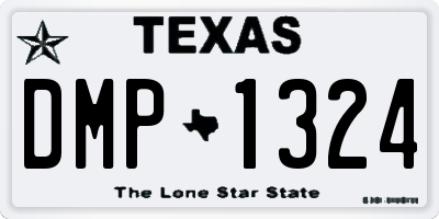 TX license plate DMP1324