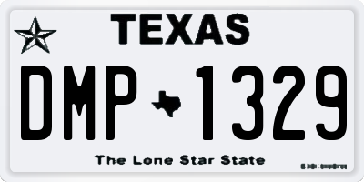 TX license plate DMP1329