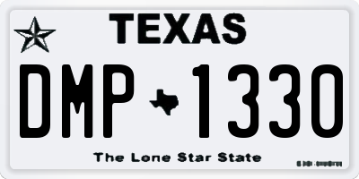 TX license plate DMP1330