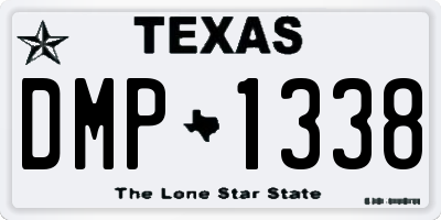 TX license plate DMP1338