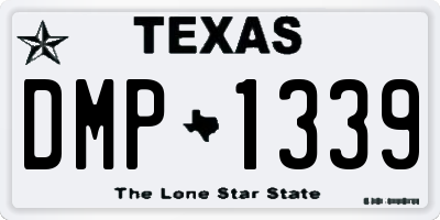 TX license plate DMP1339