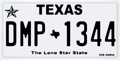 TX license plate DMP1344