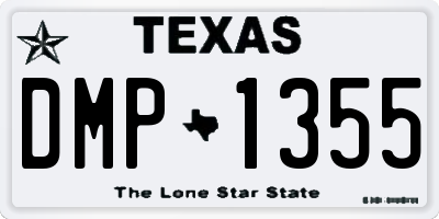 TX license plate DMP1355