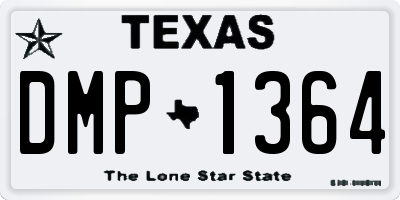 TX license plate DMP1364
