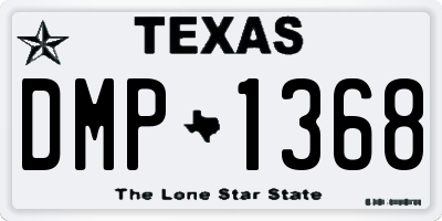 TX license plate DMP1368
