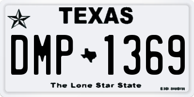TX license plate DMP1369