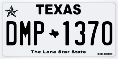 TX license plate DMP1370