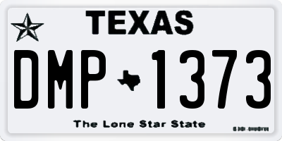 TX license plate DMP1373