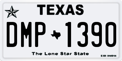TX license plate DMP1390