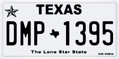 TX license plate DMP1395