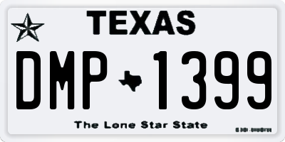 TX license plate DMP1399