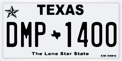TX license plate DMP1400