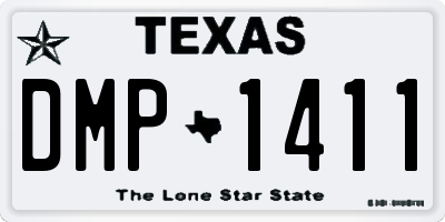 TX license plate DMP1411