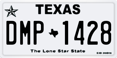 TX license plate DMP1428
