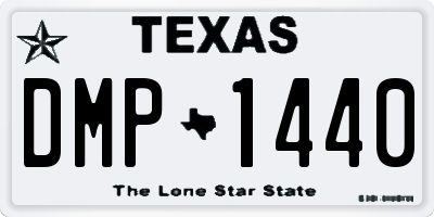TX license plate DMP1440