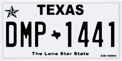 TX license plate DMP1441