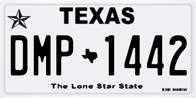 TX license plate DMP1442