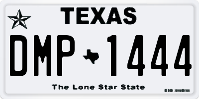 TX license plate DMP1444