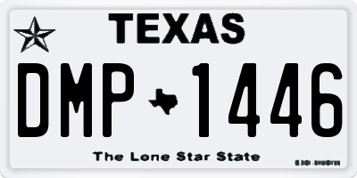 TX license plate DMP1446