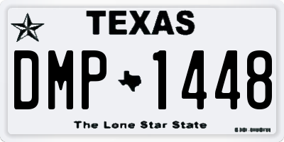 TX license plate DMP1448