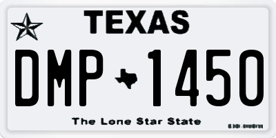 TX license plate DMP1450