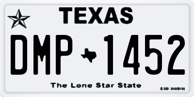TX license plate DMP1452