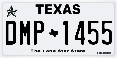 TX license plate DMP1455
