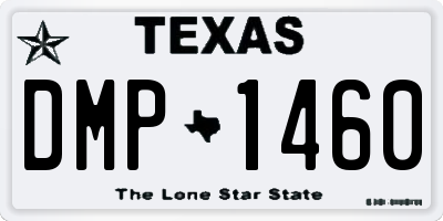 TX license plate DMP1460