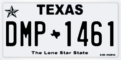 TX license plate DMP1461