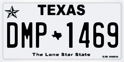 TX license plate DMP1469