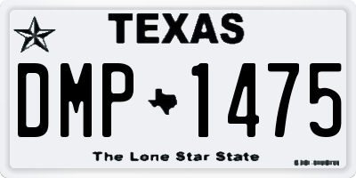 TX license plate DMP1475